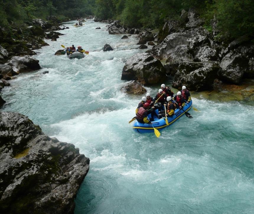 Rafting na Soči